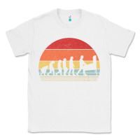 White vintage retro evolution of the pinball lover premium t shirt Classic Tee - linhVisuals