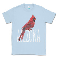 Dusty Blue black vintage cardinal red bird arizona az gifts premium t shirt Classic Tee - linhVisuals