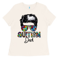Bone autism dad Ladies Tee - CowhideDigitalArt