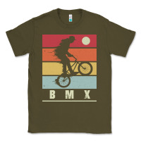Army Green bmx vintage bike fans kids gift boys bmx pullover hoodie Classic Tee - linhVisuals
