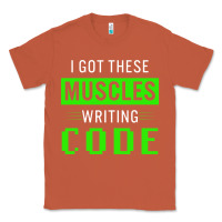 Copper funny programmer writing code muscles meme for computer geek Classic Tee - linhVisuals