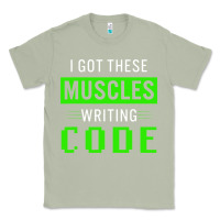 Matcha funny programmer writing code muscles meme for computer geek Classic Tee - linhVisuals