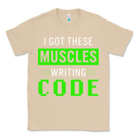 Mushroom funny programmer writing code muscles meme for computer geek Classic Tee - linhVisuals