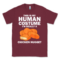 Burgundy funny chicken nugget costume for kids fashion nugget foodie t shirt Classic Tee - linhVisuals