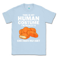 Dusty Blue funny chicken nugget costume for kids fashion nugget foodie t shirt Classic Tee - linhVisuals