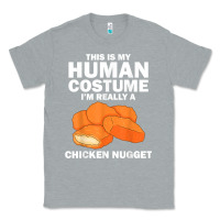 Heather Grey funny chicken nugget costume for kids fashion nugget foodie t shirt Classic Tee - linhVisuals