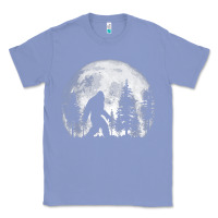 Colony Blue bigfoot in the forest hiding at night full moon trees nature t shirt Classic Tee - linhVisuals