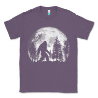 Lavender bigfoot in the forest hiding at night full moon trees nature t shirt Classic Tee - linhVisuals