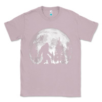 Lilac bigfoot in the forest hiding at night full moon trees nature t shirt Classic Tee - linhVisuals