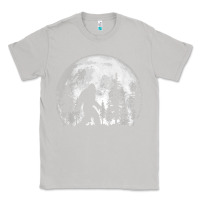 Moon Dust bigfoot in the forest hiding at night full moon trees nature t shirt Classic Tee - linhVisuals