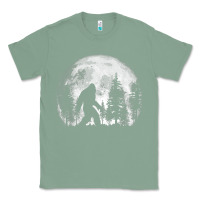 Sage bigfoot in the forest hiding at night full moon trees nature t shirt Classic Tee - linhVisuals
