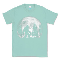 Seafoam bigfoot in the forest hiding at night full moon trees nature t shirt Classic Tee - linhVisuals