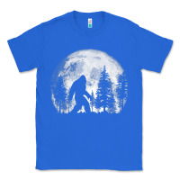 True Royal bigfoot in the forest hiding at night full moon trees nature t shirt Classic Tee - linhVisuals