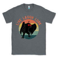 Charcoal Heather mothman live laugh lurk Classic Tee - linhVisuals