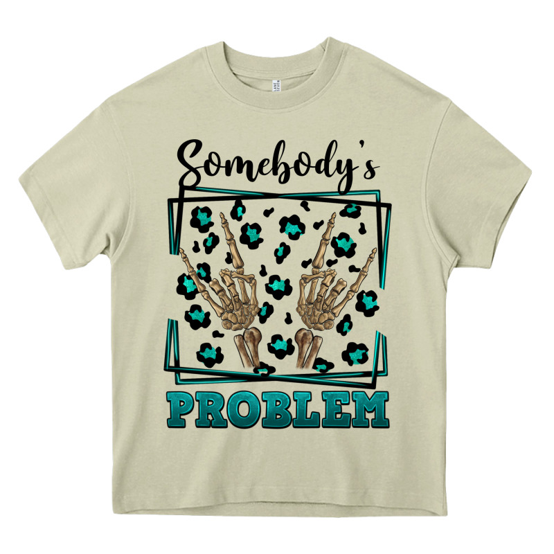 Somebody's Problem Hand Skeleton Heavy Core Tee by FaDigitalArtStudio | Teevron