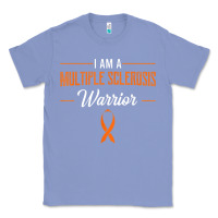 Colony Blue multiple sclerosis warrior autoimmune disease orange ribbon Classic Tee - linhVisuals
