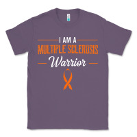 Lavender multiple sclerosis warrior autoimmune disease orange ribbon Classic Tee - linhVisuals