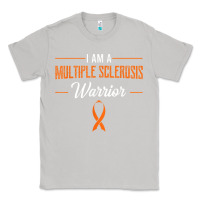 Moon Dust multiple sclerosis warrior autoimmune disease orange ribbon Classic Tee - linhVisuals
