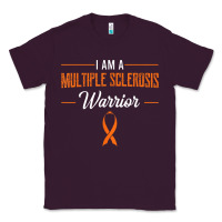 Plum multiple sclerosis warrior autoimmune disease orange ribbon Classic Tee - linhVisuals