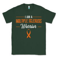 Sports Green multiple sclerosis warrior autoimmune disease orange ribbon Classic Tee - linhVisuals