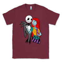 Burgundy jack  and sally Classic Tee - linhVisuals