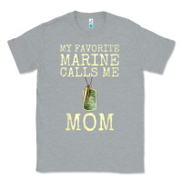 Heather Grey my favorite marine calls me mom Classic Tee - linhVisuals