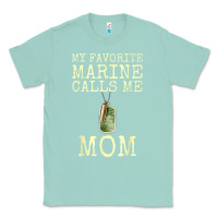 Seafoam my favorite marine calls me mom Classic Tee - linhVisuals