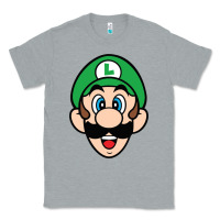 Heather Grey luigi Classic Tee - linhVisuals