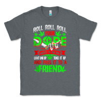 Charcoal Heather funny weed pot lover roll joint friend smoking marijuana tank top Classic Tee - linhVisuals