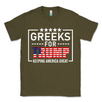 Army Green greeks for trump conservative gift trump 2020 re election t shirt Classic Tee - linhVisuals