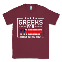 Burgundy greeks for trump conservative gift trump 2020 re election t shirt Classic Tee - linhVisuals