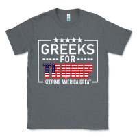 Charcoal Heather greeks for trump conservative gift trump 2020 re election t shirt Classic Tee - linhVisuals