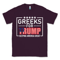 Plum greeks for trump conservative gift trump 2020 re election t shirt Classic Tee - linhVisuals