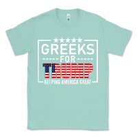 Seafoam greeks for trump conservative gift trump 2020 re election t shirt Classic Tee - linhVisuals