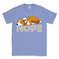 Colony Blue nope lazy corgi Classic Tee - linhVisuals