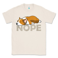 Natural nope lazy corgi Classic Tee - linhVisuals