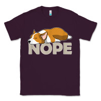Plum nope lazy corgi Classic Tee - linhVisuals