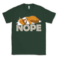 Sports Green nope lazy corgi Classic Tee - linhVisuals