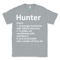 Heather Grey hunter definition personalized name funny birthday gift idea t shirt Classic Tee - linhVisuals