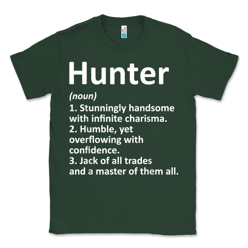 Hunter Definition Personalized Name Funny Birthday Gift Idea T Shirt Classic Tee by linhVisuals | Teevron