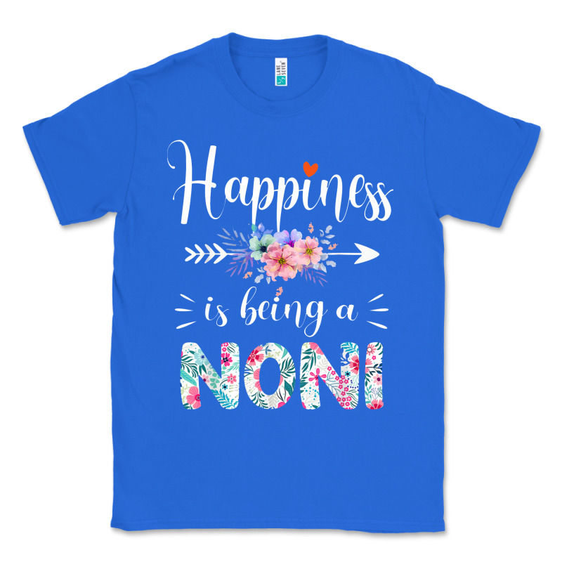 Happiness Is Being A Noni Ever Women Floral Decor Classic Tee by linhVisuals | Teevron
