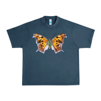 Midnight Navy Question Mark Butterfly Urban Heavy Tee - LillyAllenDesigns