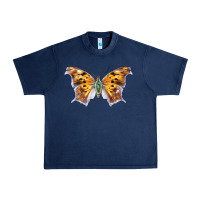 Navy Question Mark Butterfly Urban Heavy Tee - LillyAllenDesigns