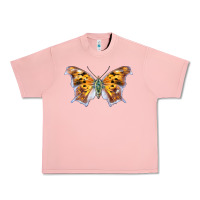 Salmon Question Mark Butterfly Urban Heavy Tee - LillyAllenDesigns