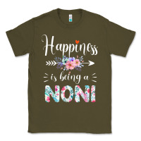Army Green happiness is being a noni ever women floral decor Classic Tee - linhVisuals