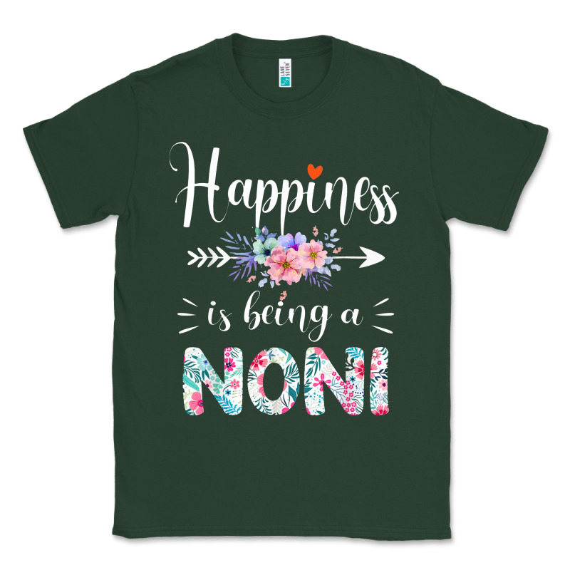 Happiness Is Being A Noni Ever Women Floral Decor Classic Tee by linhVisuals | Teevron