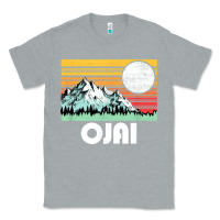 Heather Grey ojai california mountains & sun retro 80s graphic Classic Tee - linhVisuals