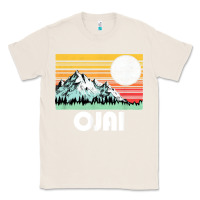 Natural ojai california mountains & sun retro 80s graphic Classic Tee - linhVisuals