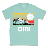 Seafoam ojai california mountains & sun retro 80s graphic Classic Tee - linhVisuals