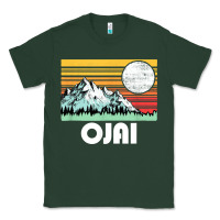Ojai California Mountains & Sun Retro 80s Graphic Classic Tee | Teevron